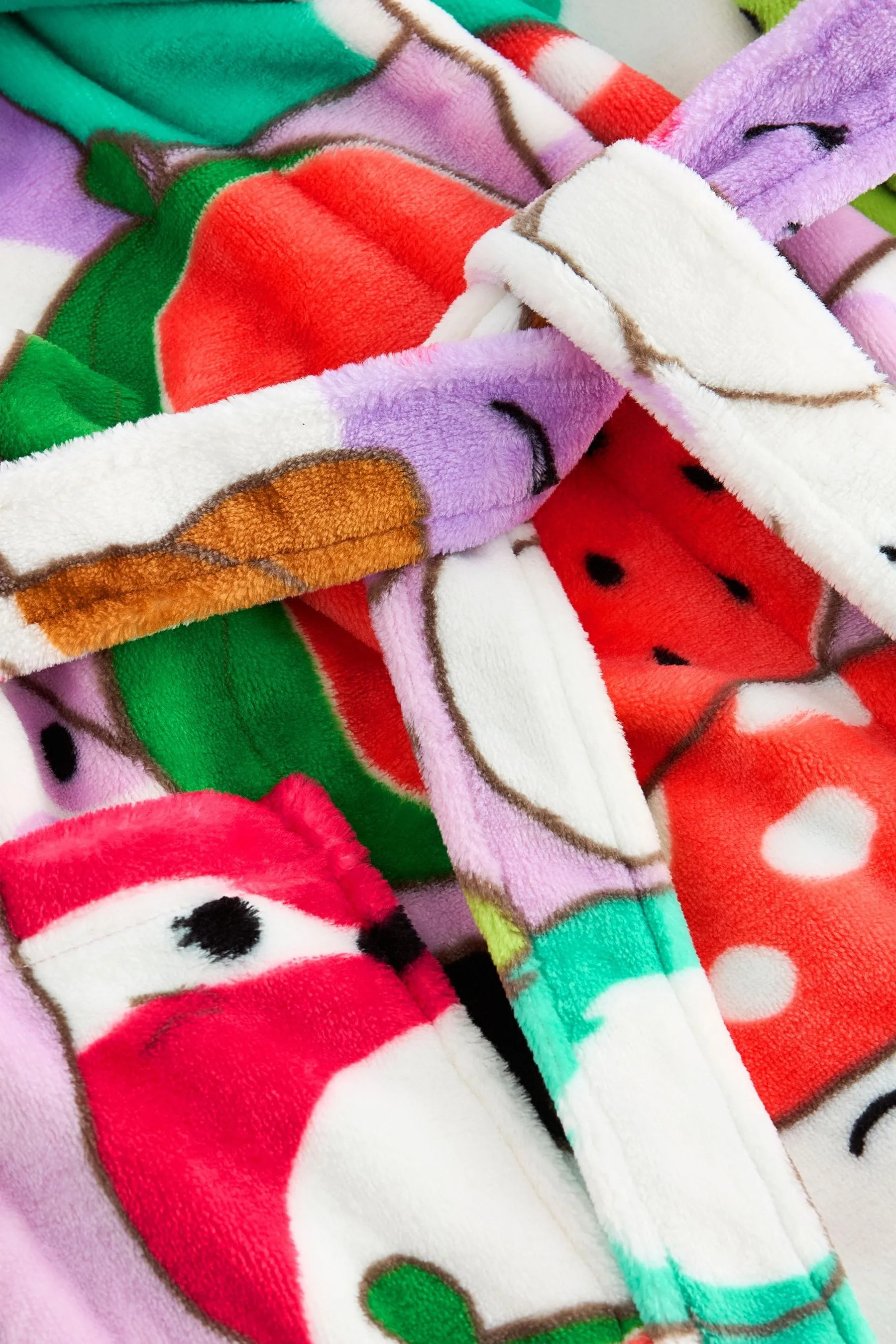 Crema/rosa/verde - Multi Squishmallows License Dressing Gown (5-16yrs) (5-16yrs)
